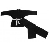 TopBudo Karatepak  Standaard zwart. Polyester Katoen Medium weigth MAAT 100 CM